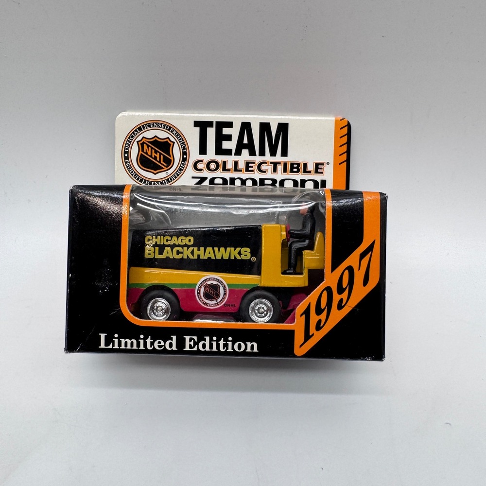 1997 White Rose Collectibles Zamboni Black NHL Chicago Blackhawks Ltd Edition